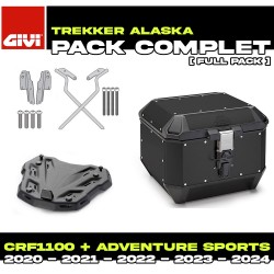 PACK-SR1178-ALA44B : Givi Alaska 44L Black Top Case Pack Honda CRF Africa Twin