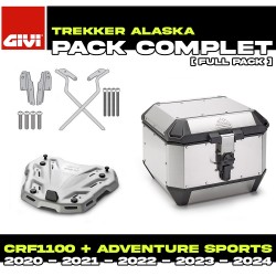 PACK-SR1178-ALA44A : Pack Top-Case Givi Alaska 44L Alu Honda CRF Africa Twin