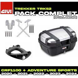 PACK-SR1178-TRK52N : Givi Trekker 52L Alu Top-Case-Set Honda CRF Africa Twin