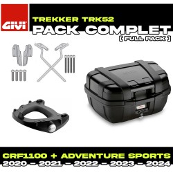 PACK-SR1178-TRK52B : Givi Trekker 52L Black Kit Honda CRF Africa Twin