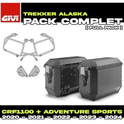 PACK-PLO1178MK-ALA36BPACK2 : Givi Alaska 36L Black Side Cases Pack Honda CRF Africa Twin