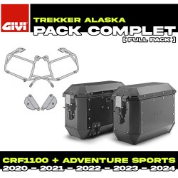 PACK-PLO1178MK-ALA36BPACK2 : Givi Alaska 36L Side Panniers Black Kit Honda CRF Africa Twin