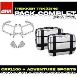 PACK-PLO1178MK-TRK33/46N : Givi Trekker 33/46L Side Panniers Alu Kit Honda CRF Africa Twin