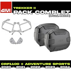 PACK-PLO1178MK-TRK35BPACK2 : Givi Trekker II Seitenkoffer Set Schwarz Honda CRF Africa Twin