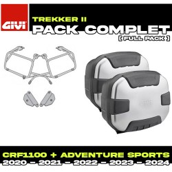 PACK-PLO1178MK-TRK35PACK2 : Pack Maletas Laterales Givi Trekker II Alu Honda CRF Africa Twin