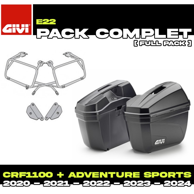 PACK-PLO1178MK-E22N : Givi E22 Seitenkoffer Set Honda CRF Africa Twin