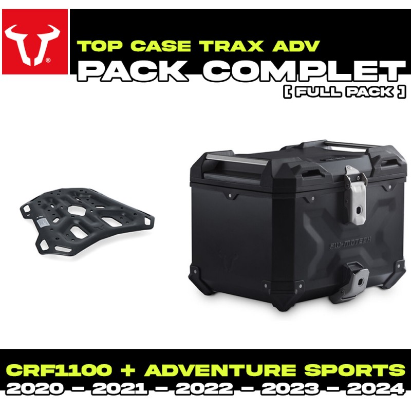 GPT.01.942.70000/B : Kit Top Case SW-Motech Trax ADV Nero Honda CRF Africa Twin