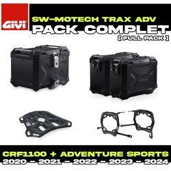 ADV.01.942.75001/B : Pack de Equipaje SW-Motech Trax ADV Negro Honda CRF Africa Twin