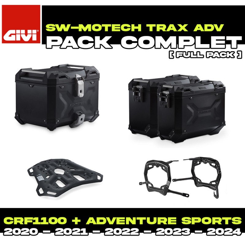 ADV.01.942.75001/B : Pack Bagagli SW-Motech Trax ADV Nero Honda CRF Africa Twin