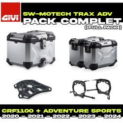 ADV.01.942.75001/S : Pack Bagagerie SW-Motech Trax ADV Alu Honda CRF Africa Twin