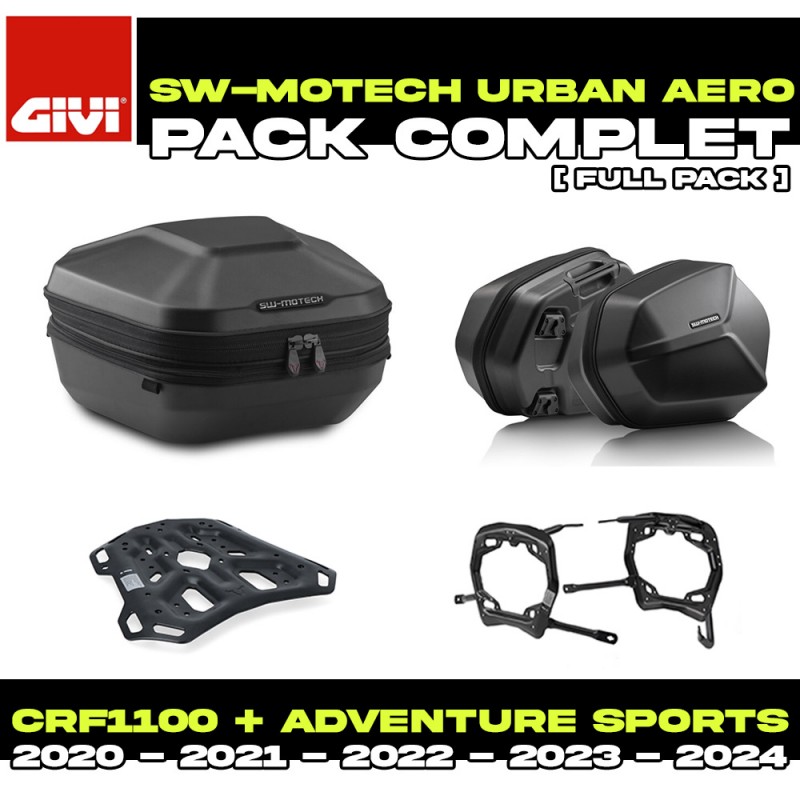 PACK-942-URBAN/AERO : Kit Borse SW-Motech Urban/Aero ABS Honda CRF Africa Twin