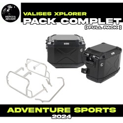 65195440022-01-40 : Hepco-Becker Xplorer Black Adventure 2024 Side Case Pack Honda CRF Africa Twin