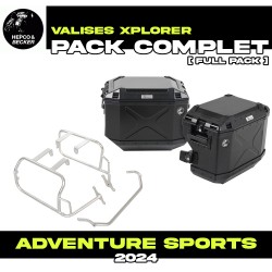 65195440022-01-40 : Hepco-Becker Xplorer Black Side Cases Kit Adventure 2024 Honda CRF Africa Twin