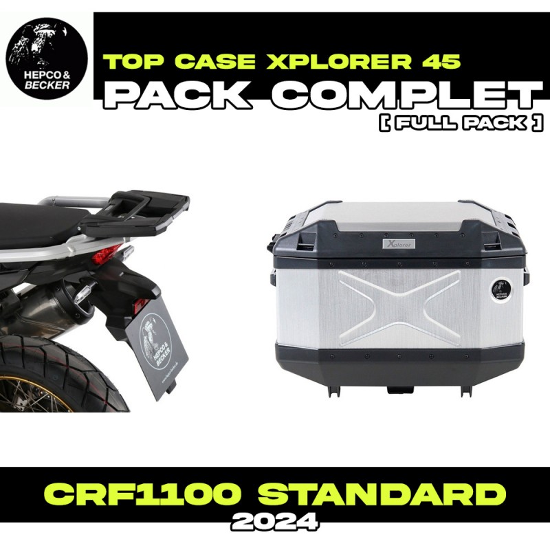 PACK-66295490101-TC45 : Hepco-Becker Xplorer 45L Alu Kit Honda CRF Africa Twin