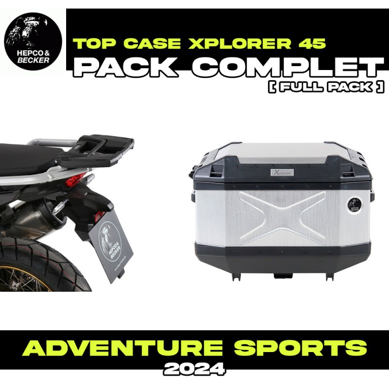 PACK-66295440101-TC45 : Hepco-Becker Xplorer 45L Alu Kit Honda CRF Africa Twin