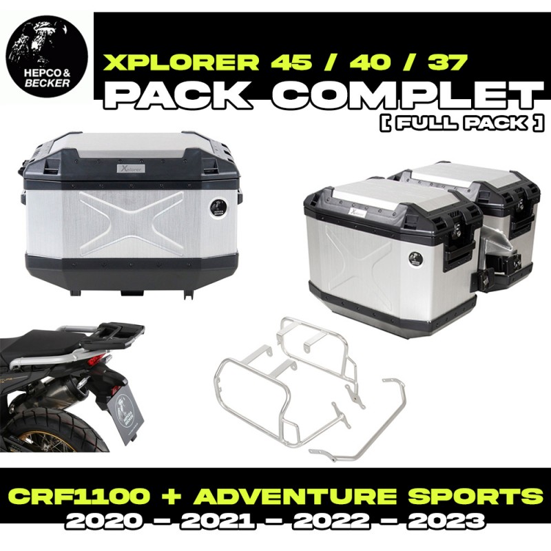 PACK-66295220101-XPLORER : Hepco-Becker Xplorer Alu Luggage Pack Honda CRF Africa Twin