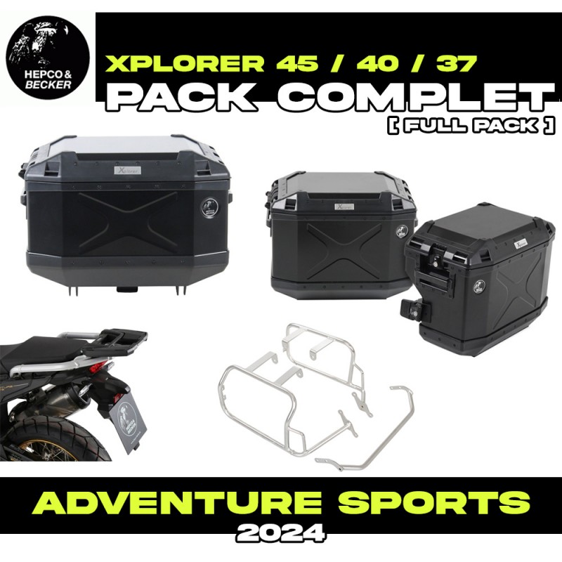 PACK-66295440101-XPLORERB : Hepco-Becker Xplorer Black Luggage Pack Honda CRF Africa Twin