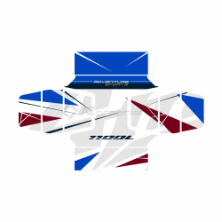 VHON-004-20-23 : Case/Top Box Stickers ATAS CRF1100 2020 Honda CRF Africa Twin