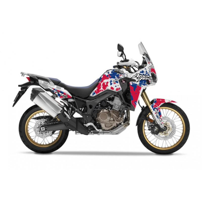 camo-africa : Kit di decorazione adesivi Burn-Out Design Camo Honda CRF Africa Twin