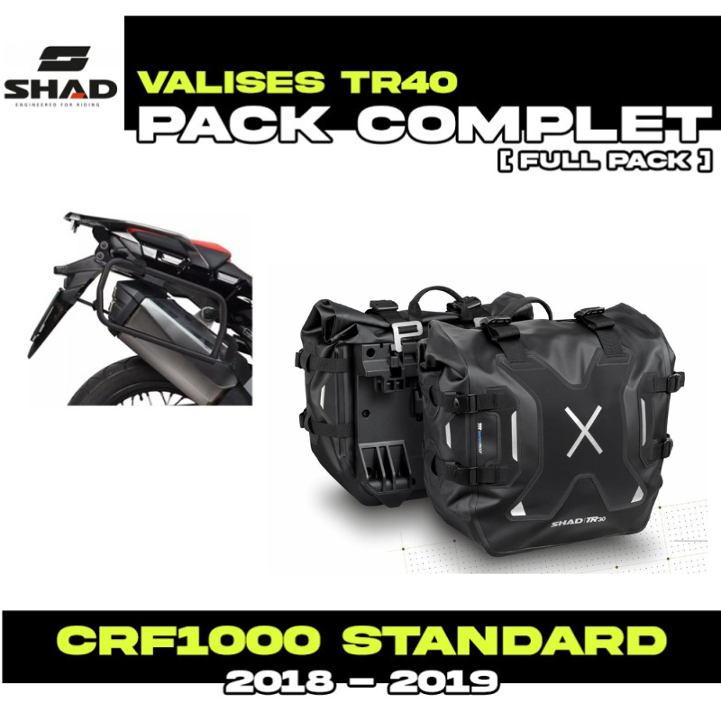 PACK-H0FR194P-X0TR30 : Pacco Valigie Laterali Shad TR30 Honda CRF Africa Twin