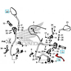 53178-MJP-G50 : Leva frizione originale Honda Honda CRF Africa Twin