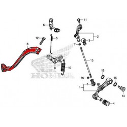 46500-MJP-G50 : Original Honda Brake Pedal Honda CRF Africa Twin