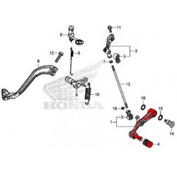 24705-MJP-G50 + 24781-KE1-000 : Selettore di velocità originale Honda Honda CRF Africa Twin