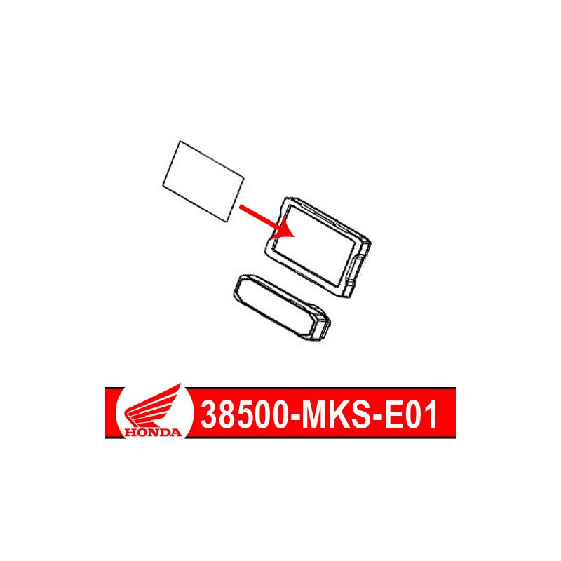 38500-MKS-E01 : Honda Bildschirmschutzfolie Honda CRF Africa Twin