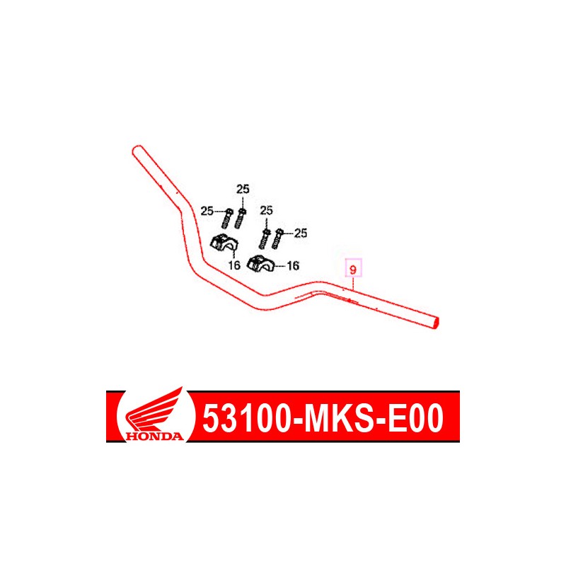 53100-MKS-E00 : Lenker Ursprung Honda 2020 Honda CRF Africa Twin