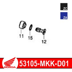 53105-MKK-D01 : 2020 Honda Original Handlebar End Honda CRF Africa Twin