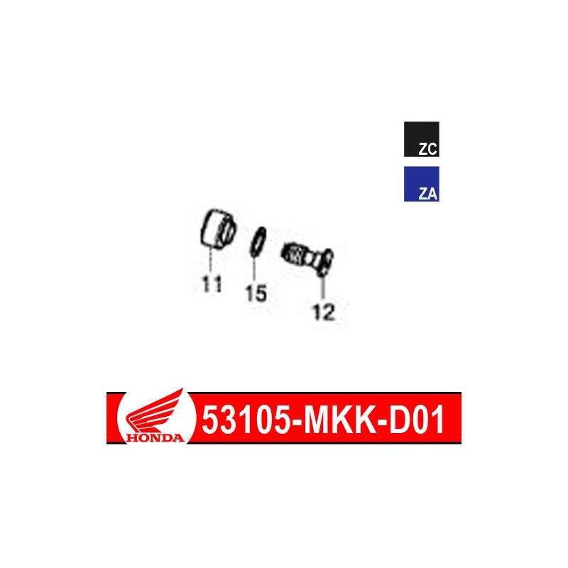 53105-MKK-D01 : 2020 Honda Original Handlebar End Honda CRF Africa Twin