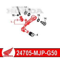 24705-MJP-G50 : Kupplungspedal Original Honda 2020 Honda CRF Africa Twin