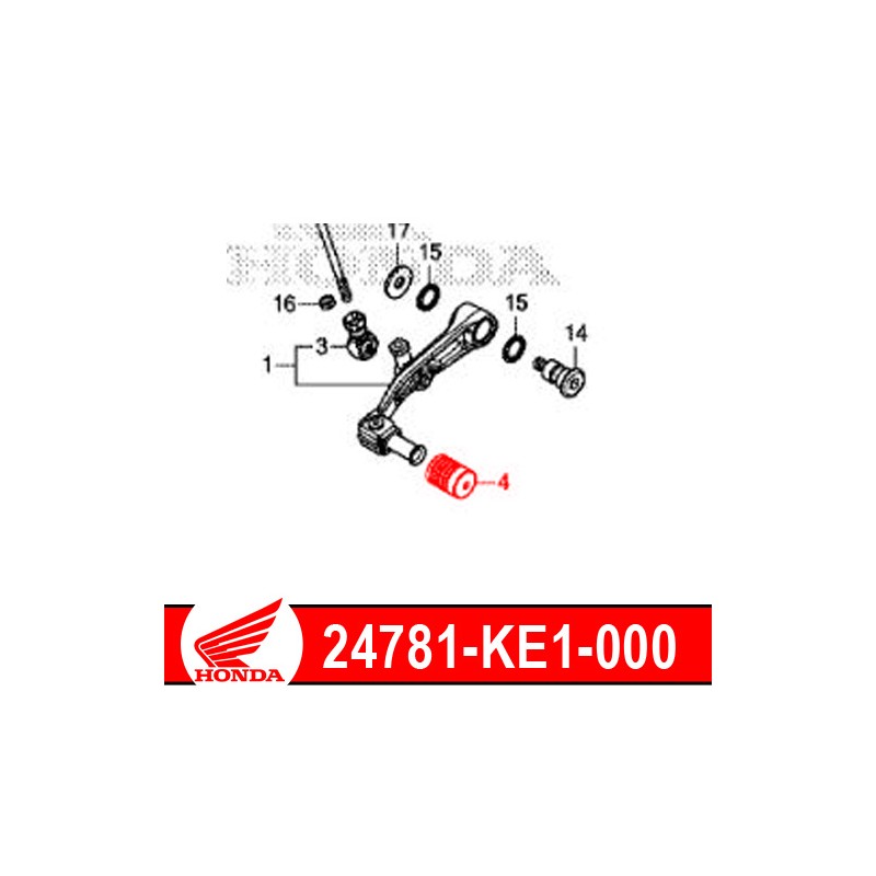 24781-KE1-000 : Goma del pedal de embrague Honda 2020 Honda CRF Africa Twin