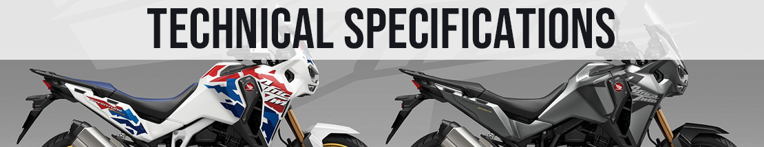 Technical specifications of Africa Twin CRF1000 and CRF1100